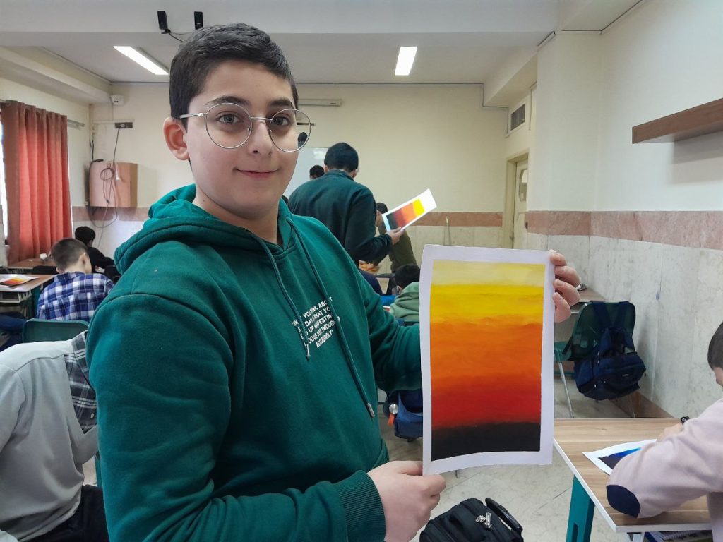 گزارش تصویری کلاس هنر- دوره اول متوسطه