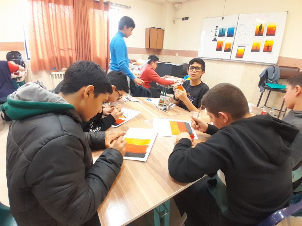 گزارش تصویری کلاس هنر- دوره اول متوسطه