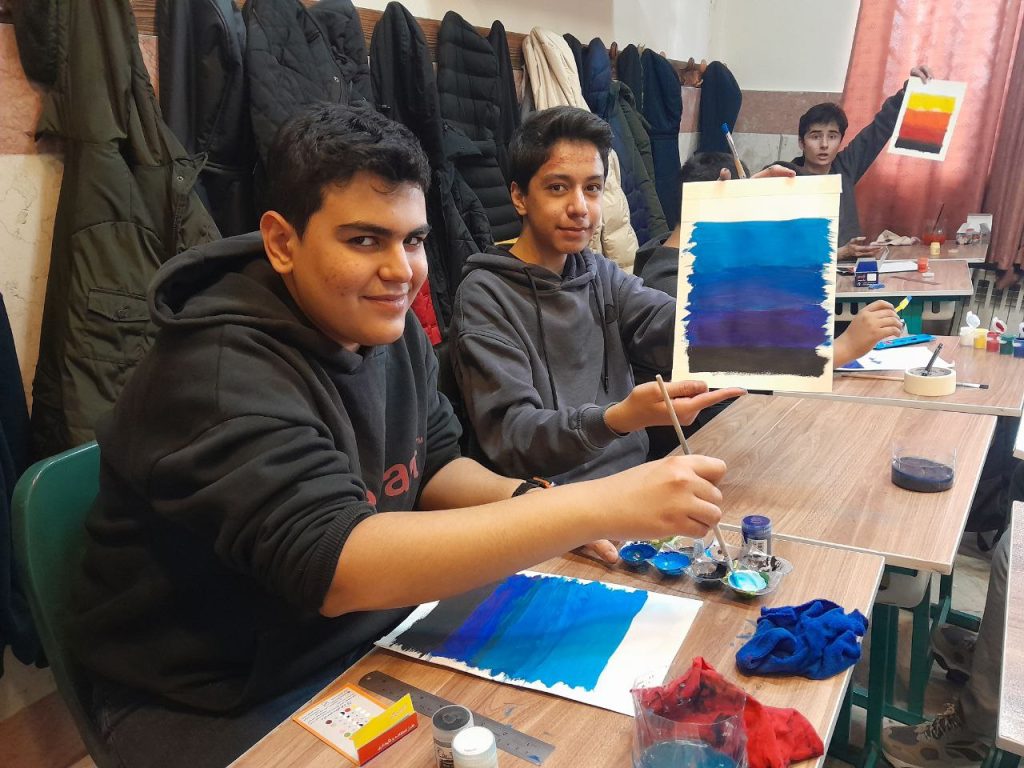 گزارش تصویری کلاس هنر- دوره اول متوسطه